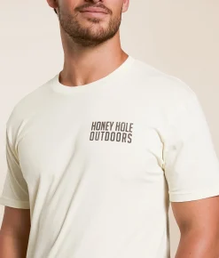 Tops|Graphic T-Shirts | Honey Hole® Camo Dog T-Shirt Natural