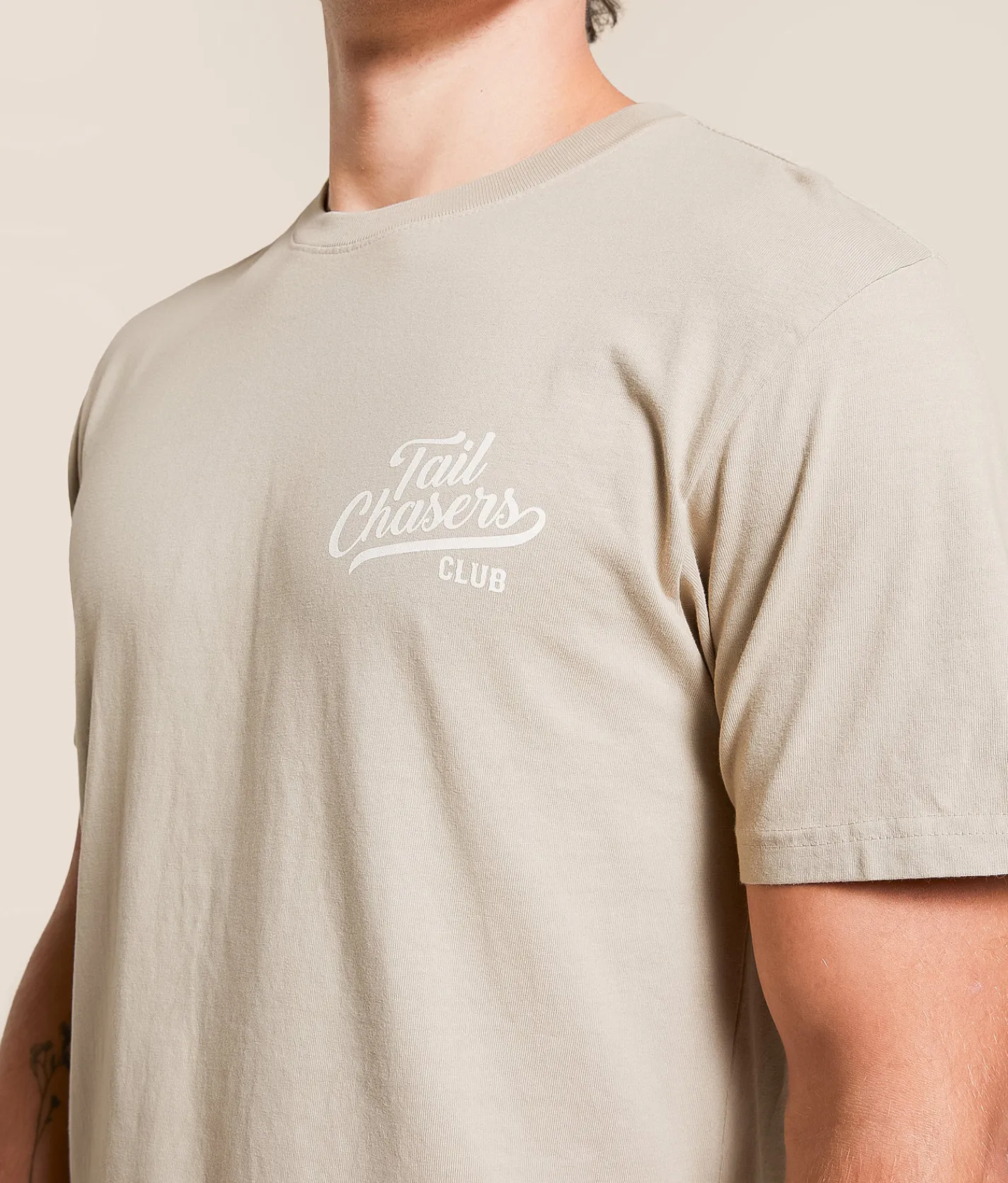 Tail Chasers Club Camo Ducks T-Shirt Plaza Taupe Clearance