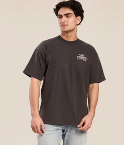 Tail Chasers Club Camo Duck T-Shirt Lamp Black Pigment Dye Hot