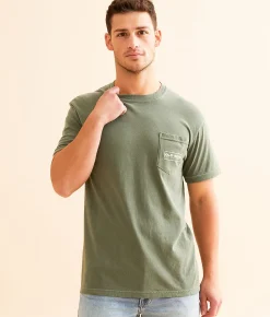 Old Row Camo Flag T-Shirt Moss Sale