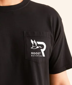 Graphic T-Shirts | Roost Waterfowl Camo Lab Puppy T-Shirt Black