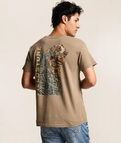 Tops|Graphic T-Shirts | Fieldstone Camo Lab T-Shirt Timberwolf