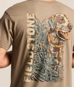 Tops|Graphic T-Shirts | Fieldstone Camo Lab T-Shirt Timberwolf