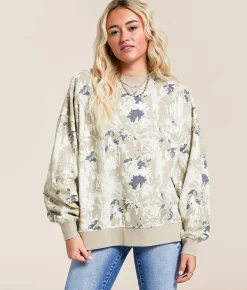 Tops | Gilded Intent Oversized Pullover Camo