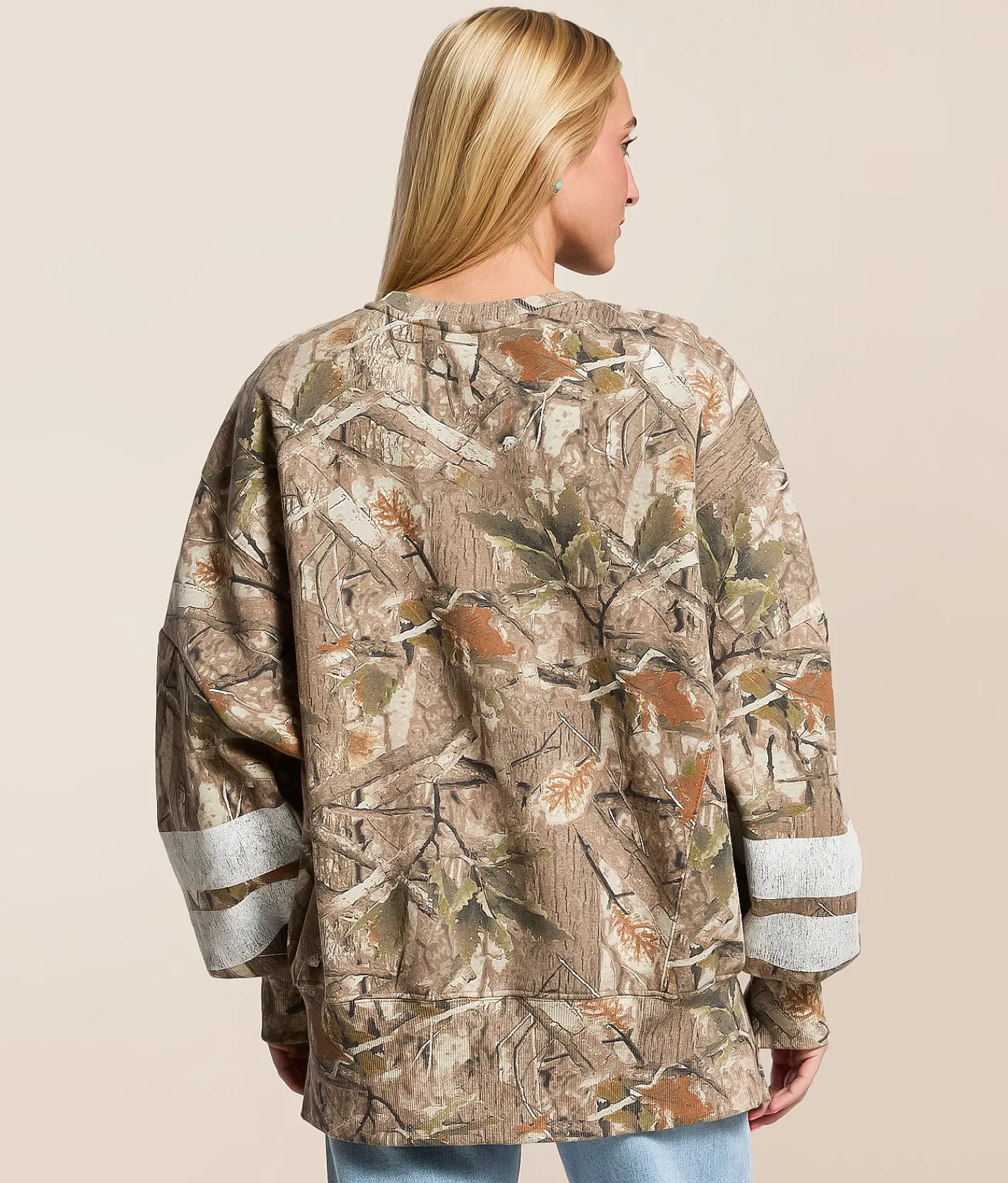Tops | Goodie Two Sleeves 76 Oversized Pullover Camo