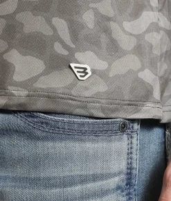 Tops | BURLEBO Camo Performance Hoodie Stone Camo