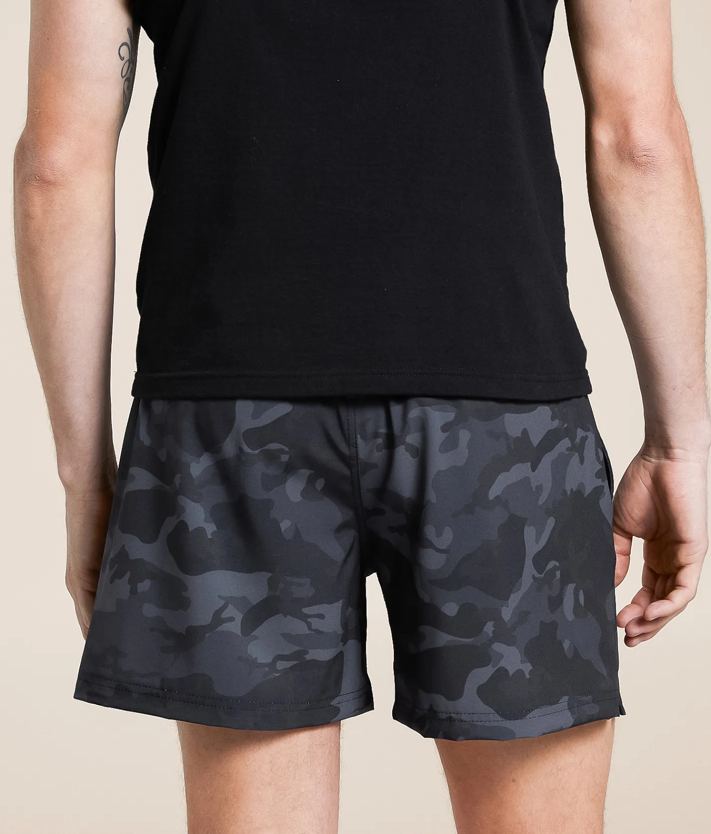 Cove Camo Performance Stretch Short Black