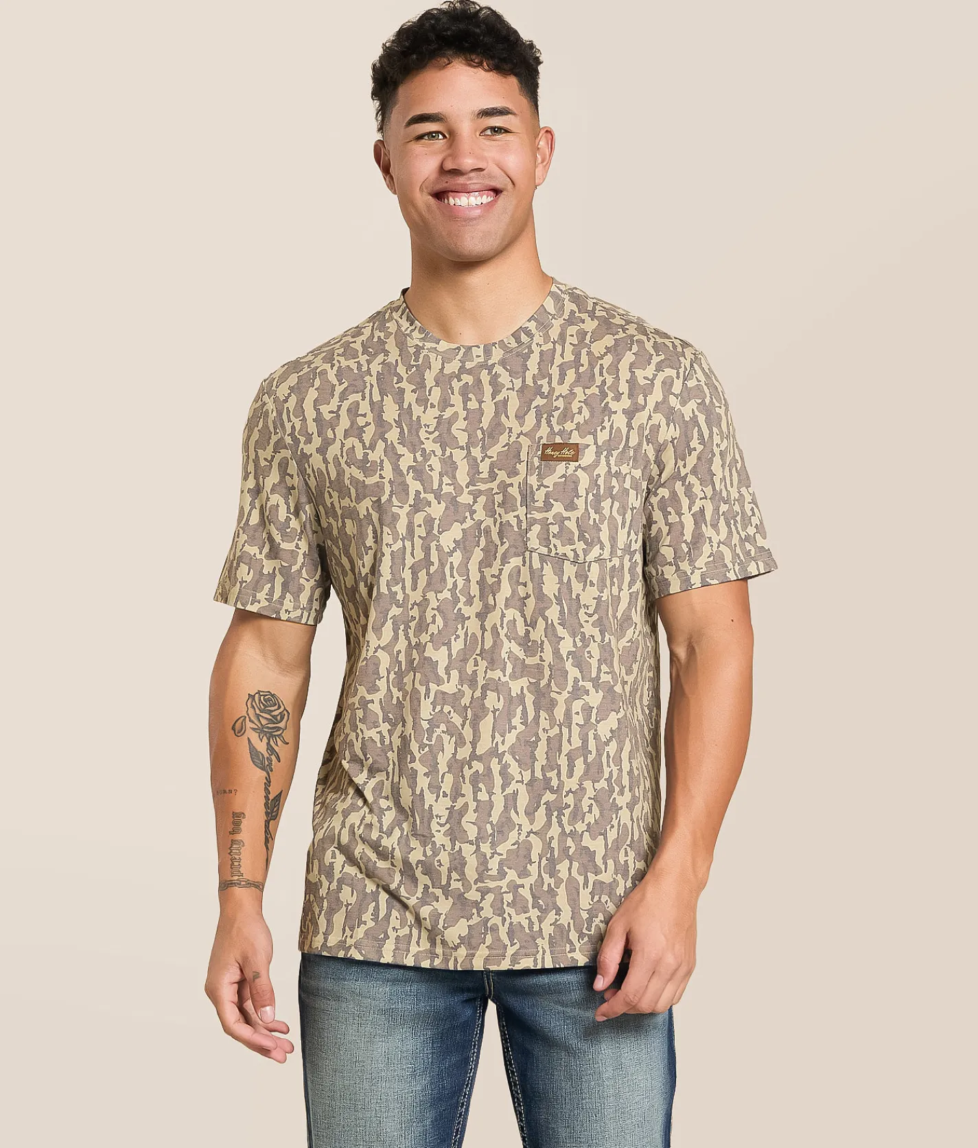 Tops | Honey Hole® Camo Performance T-Shirt Rockport Camo