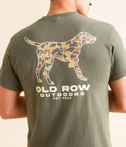Old Row Camo Pointer T-Shirt Sage Best