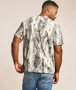 Nova Industries Camo Print T-Shirt Black Camo Clearance