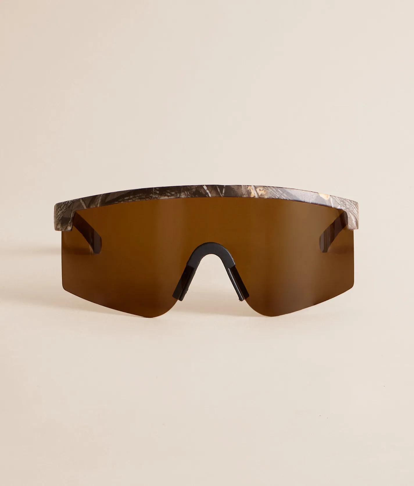 BKE Camo Shield Sunglasses Brown Discount