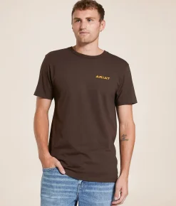 Tops|Graphic T-Shirts | Ariat Camo Square Shield T-Shirt Demitasse