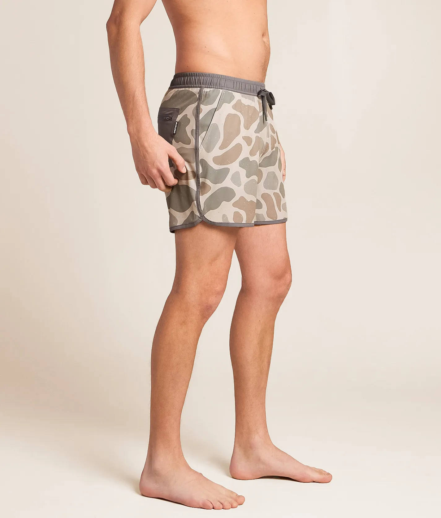 BURLEBO Camo Stretch Swim Trunks Jumbo Deer Camo Outlet