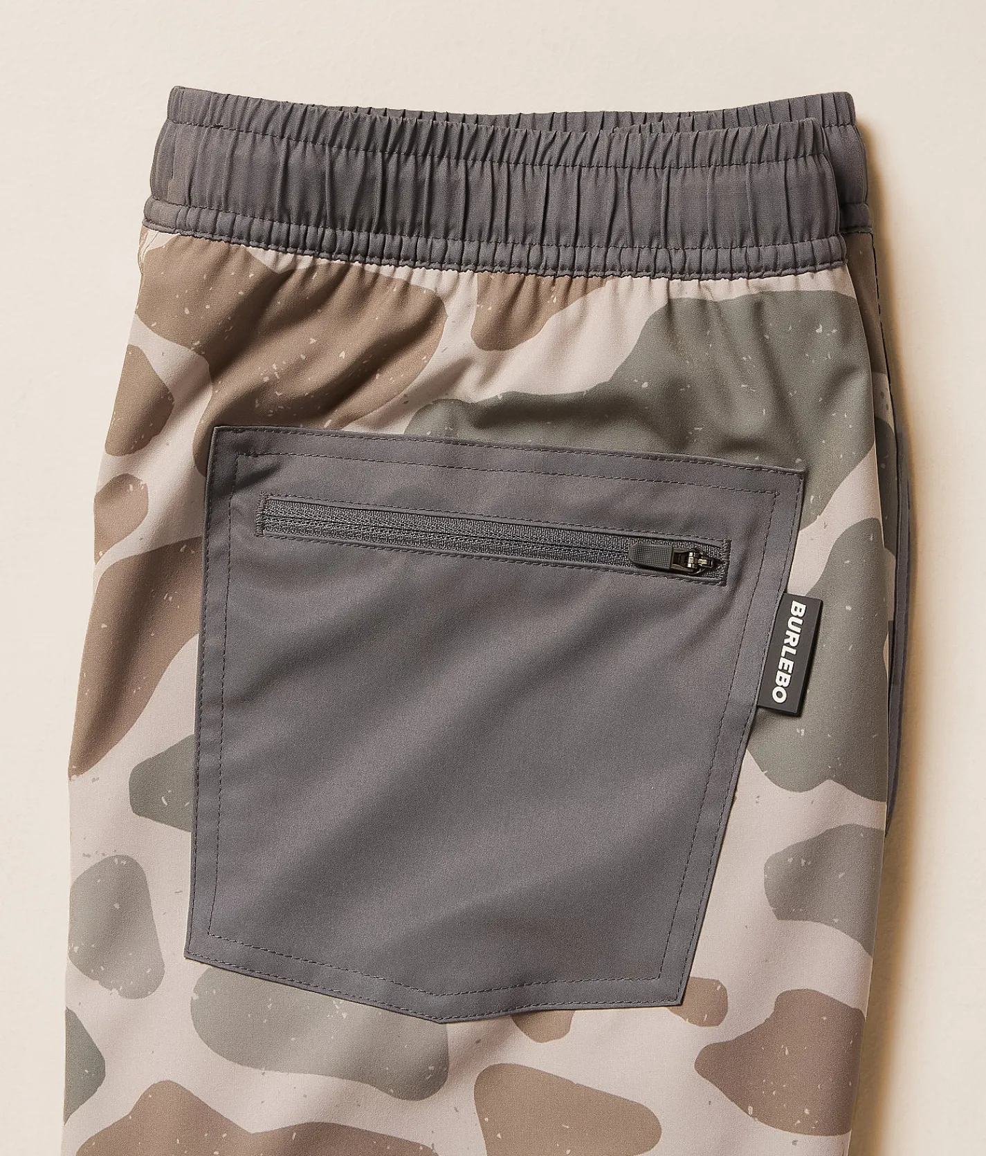 BURLEBO Camo Stretch Swim Trunks Jumbo Deer Camo Outlet