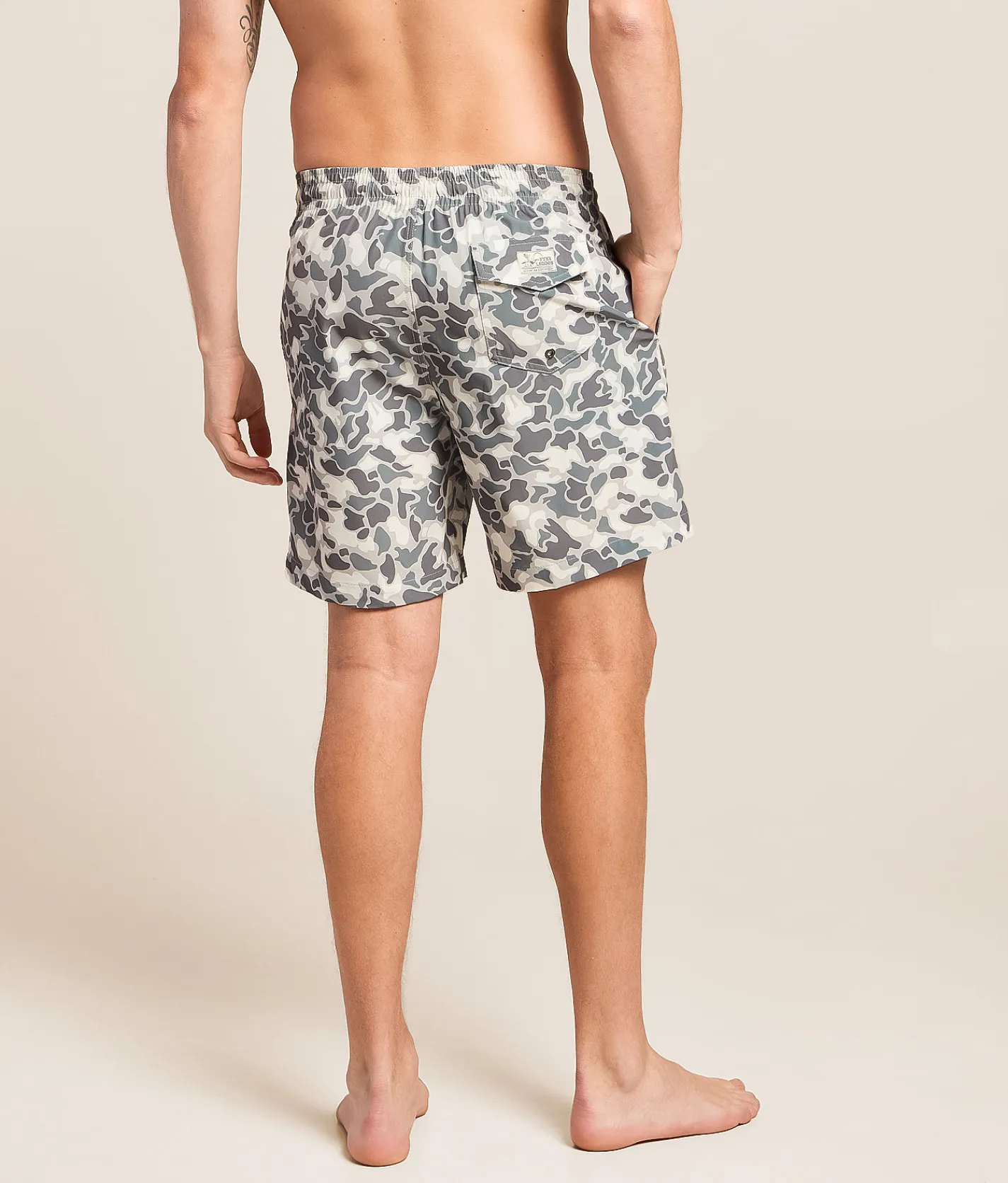 Funk Lagoon Camo Stretch Swim Trunks Grey Camo Outlet