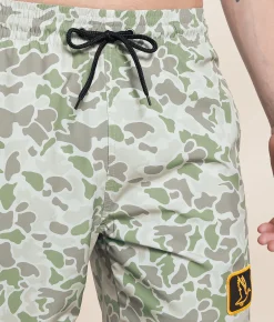 Bottoms|Swimwear | Funk Lagoon Camo Swim Trunks Camo Multi