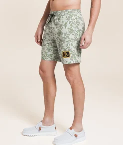 Bottoms|Swimwear | Funk Lagoon Camo Swim Trunks Camo Multi