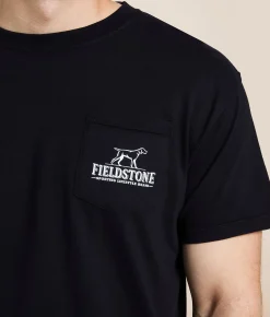 Fieldstone Camo T-Shirt Black Discount