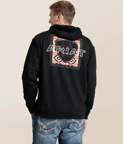 Tops | Ariat Camoutline Hooded Sweatshirt Black