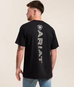 Tops|Graphic T-Shirts | Ariat Camo Vert Official T-Shirt Black