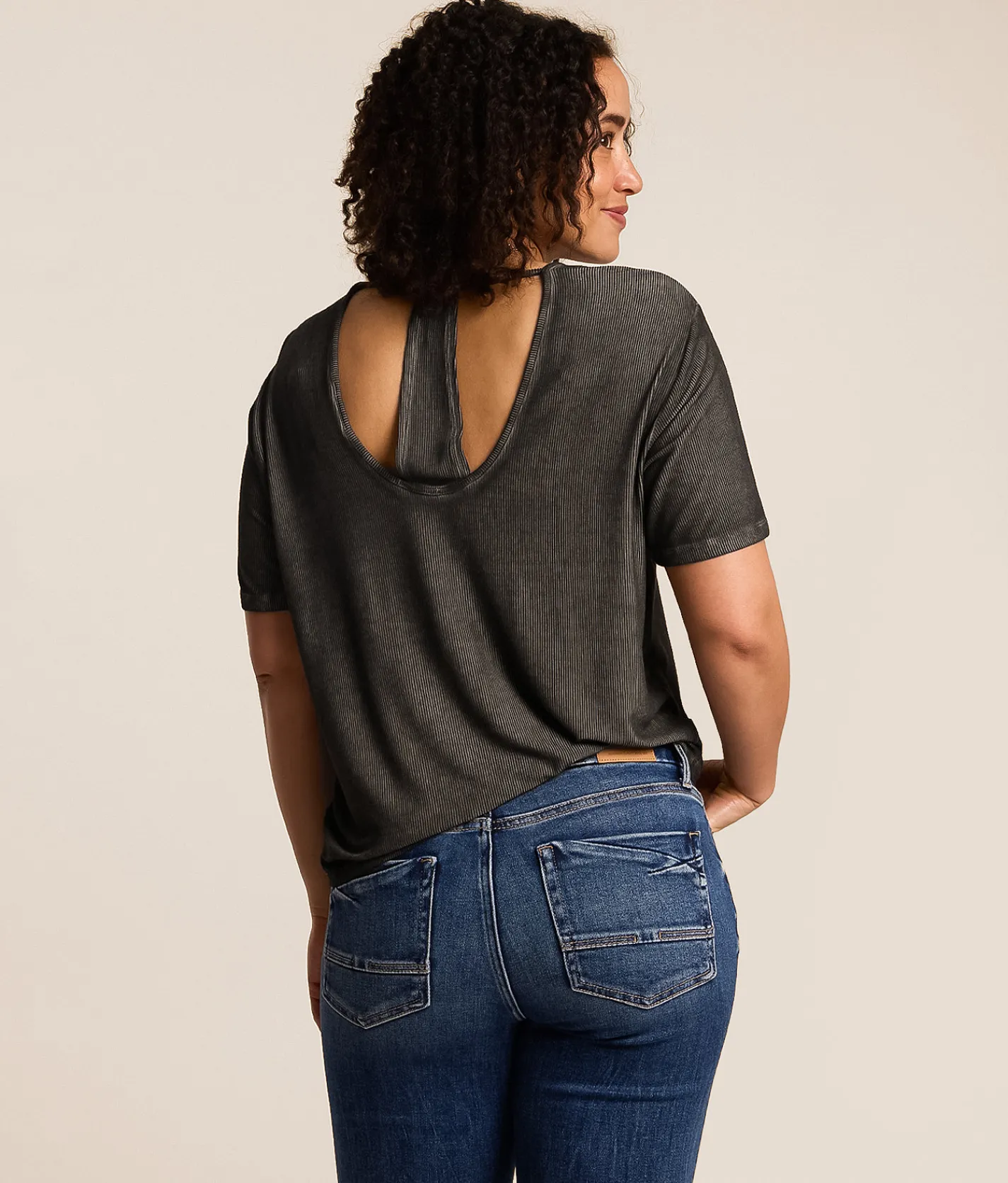 White Crow Camryn Top Washed Black Outlet