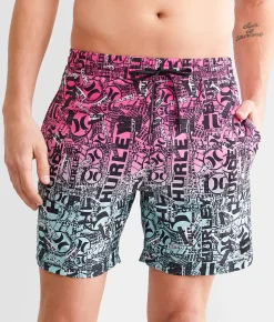 Hurley Cannonball Volley Stretch Swim Trunks Black