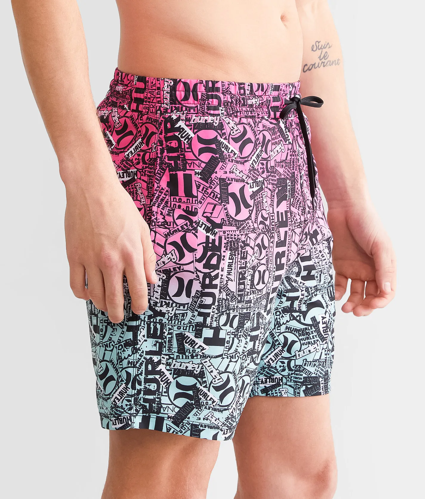 Hurley Cannonball Volley Stretch Swim Trunks Black