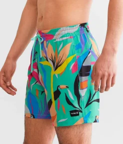 Hurley Cannonball Volley Stretch Swim Trunks Tropical Mist