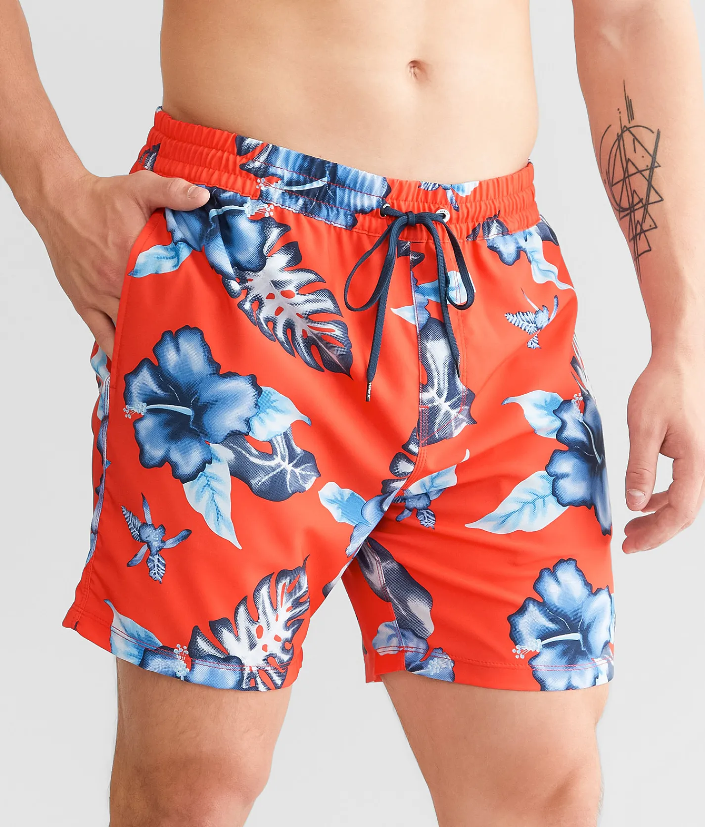 Hurley Cannonball Volley Stretch Swim Trunks Electro 2 Discount