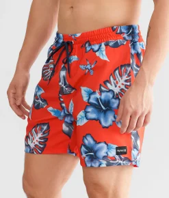 Hurley Cannonball Volley Stretch Swim Trunks Electro 2 Discount