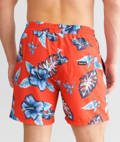 Hurley Cannonball Volley Stretch Swim Trunks Electro 2 Discount