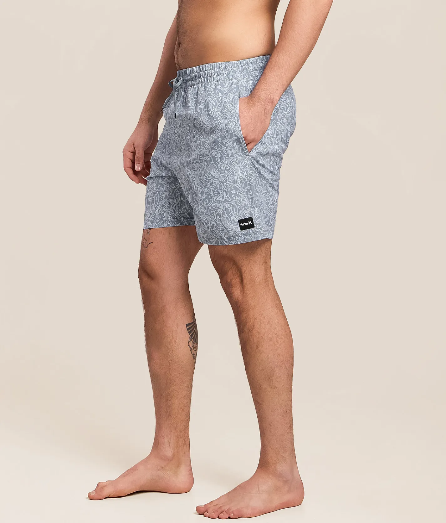 Bottoms|Swimwear | Hurley Cannonball Volley Stretch Swim Trunks Worker Blue