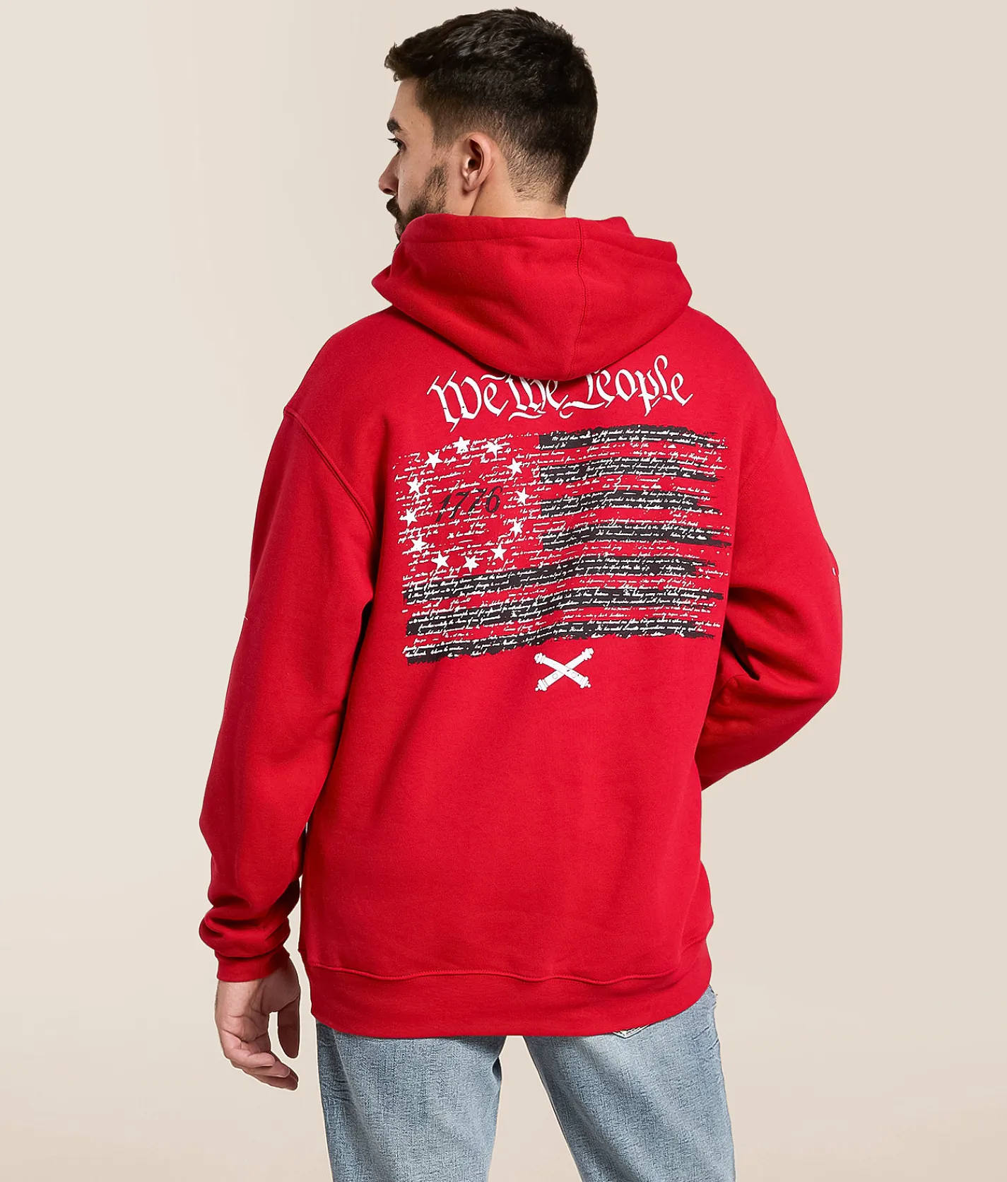 Howitzer Cannon Flag Hooded Sweatshirt Chili Pepper Discount