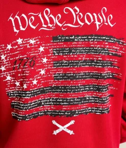 Howitzer Cannon Flag Hooded Sweatshirt Chili Pepper Discount