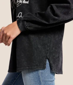 Ariat Canvas Cowgirl Oversized T-Shirt Black Mineral Wash Clearance
