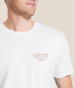Tops|Graphic T-Shirts | Ariat Canvas Desert T-Shirt White