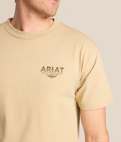 Ariat Canvas Desert T-Shirt Sand Clearance