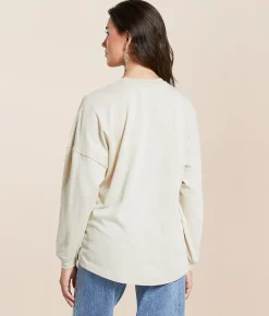 Ariat Canvas Oversized T-Shirt Oyster Grey Best