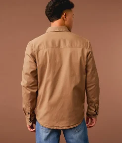 Tops|Coats & Jackets | Outpost Makers Canvas Shacket Walnut
