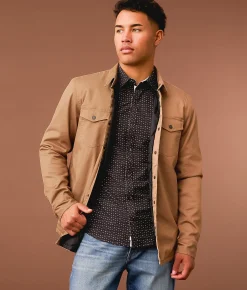 Tops|Coats & Jackets | Outpost Makers Canvas Shacket Walnut