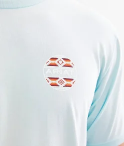 Ariat Canyon Aztec Circle T-Shirt Quiet Tide Online