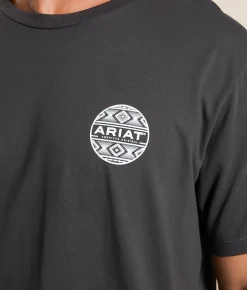 Tops|Graphic T-Shirts | Ariat Canyon Aztec Circle T-Shirt Vintage Black
