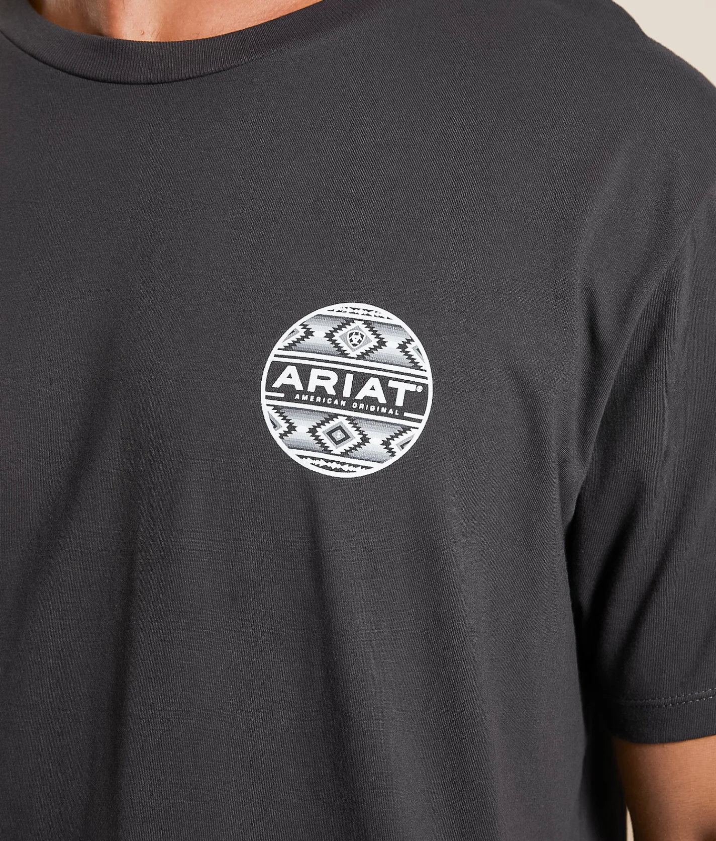 Tops|Graphic T-Shirts | Ariat Canyon Aztec Circle T-Shirt Vintage Black
