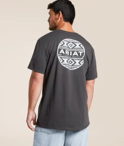Tops|Graphic T-Shirts | Ariat Canyon Aztec Circle T-Shirt Vintage Black