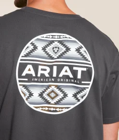Tops|Graphic T-Shirts | Ariat Canyon Aztec Circle T-Shirt Vintage Black