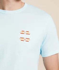 Tops|Graphic T-Shirts | Ariat Canyon Aztec Circle T-Shirt Quiet Tide