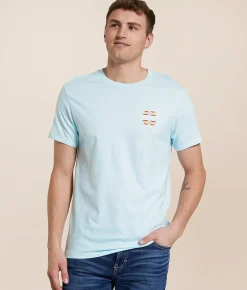 Tops|Graphic T-Shirts | Ariat Canyon Aztec Circle T-Shirt Quiet Tide