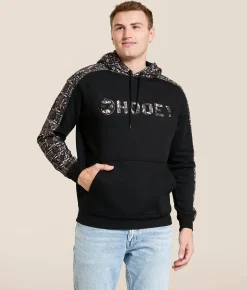 Tops | Hooey Canyon Hooded Sweatshirt Black