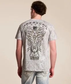 Graphic T-Shirts | American Fighter Cardin T-Shirt Tree Leaves Ghost