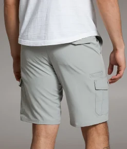 BKE Cargo Hybrid Stretch Walkshort Ghost Grey Hot